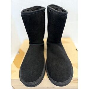 Koolaburra By Ugg  Boots  Black Suede Faux Fur Warm  Boots Size 6, 8 1/2” H New